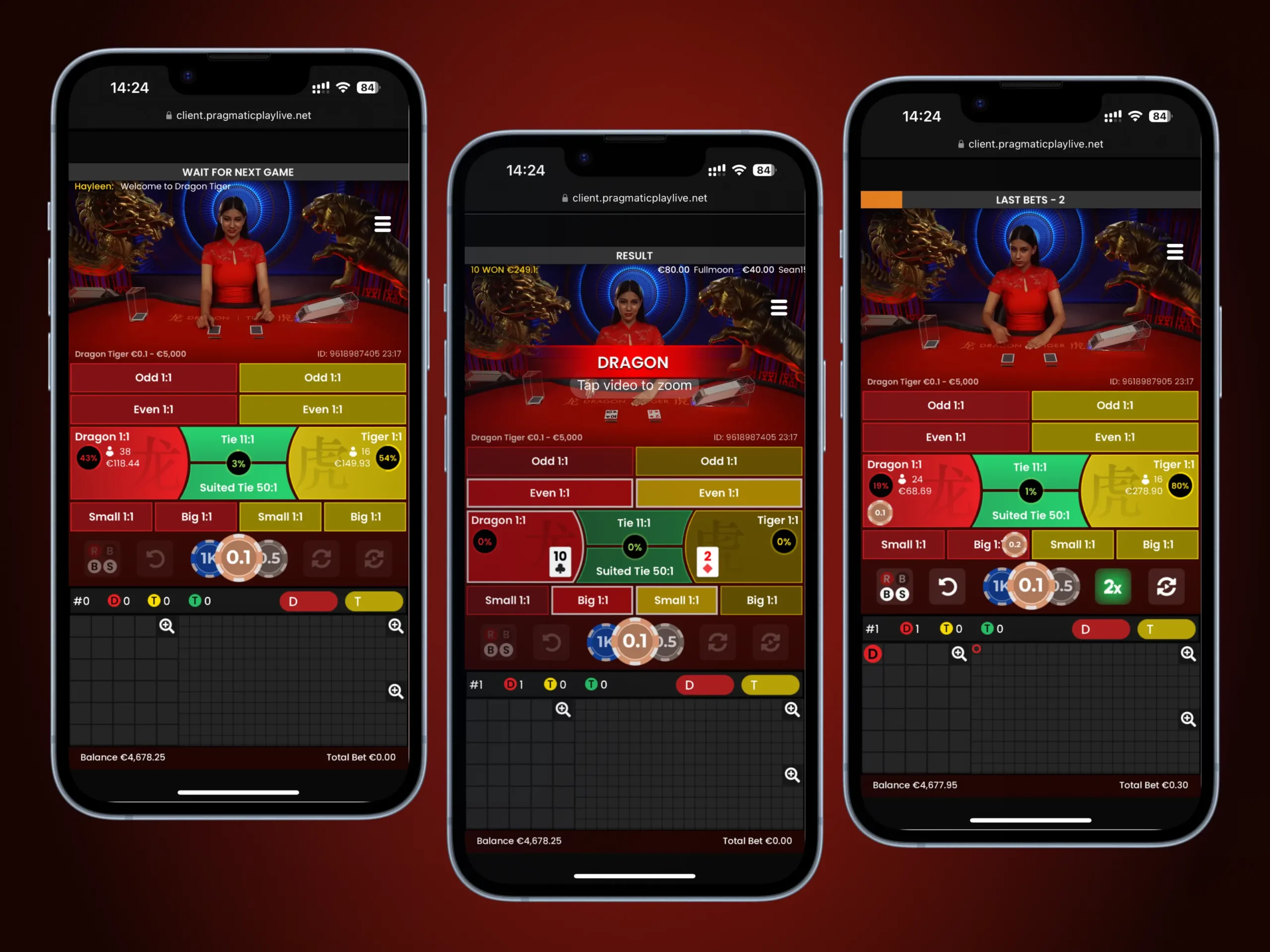 Dragon Tiger UI